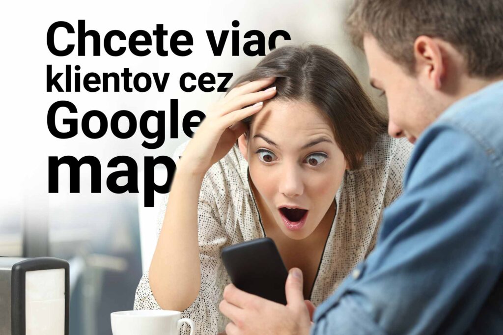 Žena v zajatí WOW efektu pri pohľade na vašu prezentáciu v Google mape